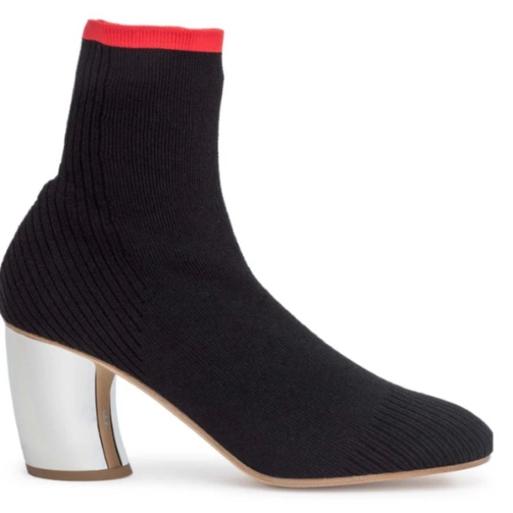 Proenza Schouler Black Knit Boots Size 8
